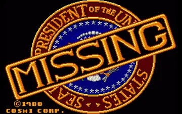 President is Missing, The screen shot title